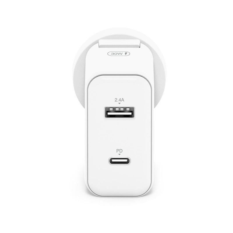 ALOGIC 2 Port USB-C & USB-A Wall Charger 30W with Power DeliveryÂ  - MOQ:2