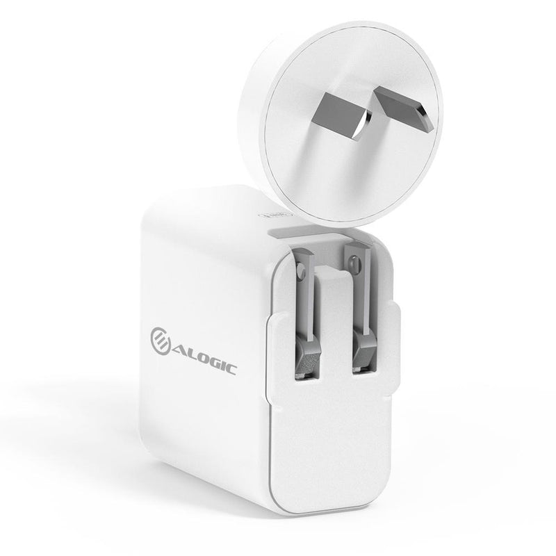 ALOGIC 2 Port USB-C & USB-A Wall Charger 30W with Power DeliveryÂ  - MOQ:2