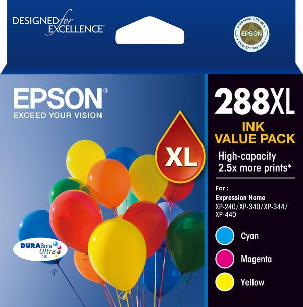 288XL 3 colour Ink Pack  DURABrite  - XP-240 XP-340 XP-440