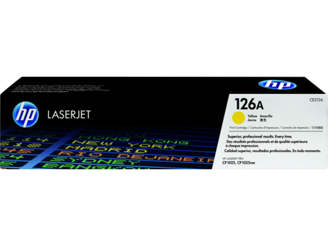 HP 126A Yellow LaserJet Print CP1025 Cartridge