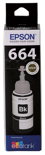 T664 Black EcoTank Ink Bottle (Epson EcoTank ET-2500, ET-2550, ET-4500)
