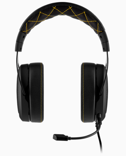 CORSAIR HS60 PRO SURROUND Gaming Headset, Yellow
