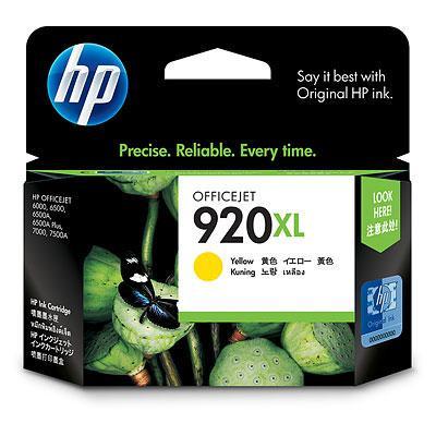 HP 920XL YELLOW INK CARTRIDGE,OFFICEJET 6500