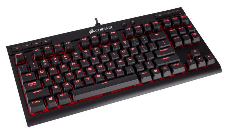 Corsair Gaming K63 - Compact Mechanical Keyboard, Backlight Red LED, Cherry MX Red