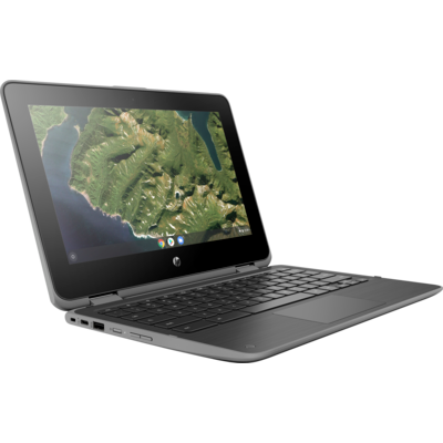 "HP Chromebook x360 11 G2, 11.6"" HD Touch + Digitizer, Celron N4000, 8GB, 64GB eMMC, Chrome 64, Pen, Storm Gray, 1Yr RTB Warranty"