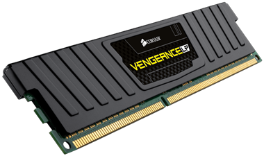 CORSAIR Vengeance LP 16GB (2x8GB) DDR3 DRAM DIMM 1600MHz Unbuffered 10-10-10-27 Black Heat spreader 1.5V