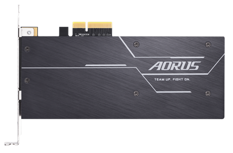 Gigabyte AORUS RGB AIC NVME SSD 1TB - PCIE 3.0 X 4, NVMe 1.3,Sequential Read Speed : up to 3480 MB/s, Sequential Write speed : up to 3080 MB/s, 5yrs