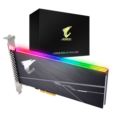 AORUS RGB AIC NVMe SSD 512GB, Waranty Limited 5-years or 800TBW