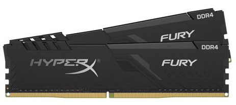 8GB 2666MHz DDR4 CL16 DIMM (Kit of 2) HyperX FURY Black
