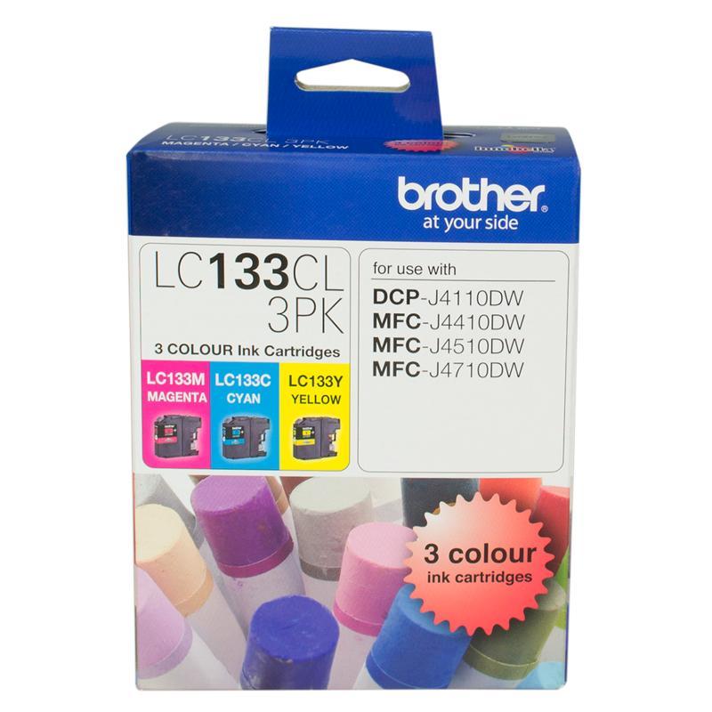 LC133 COLOUR VALUE PACK 1XCYAN 1X MAGENTA 1X YELLOW