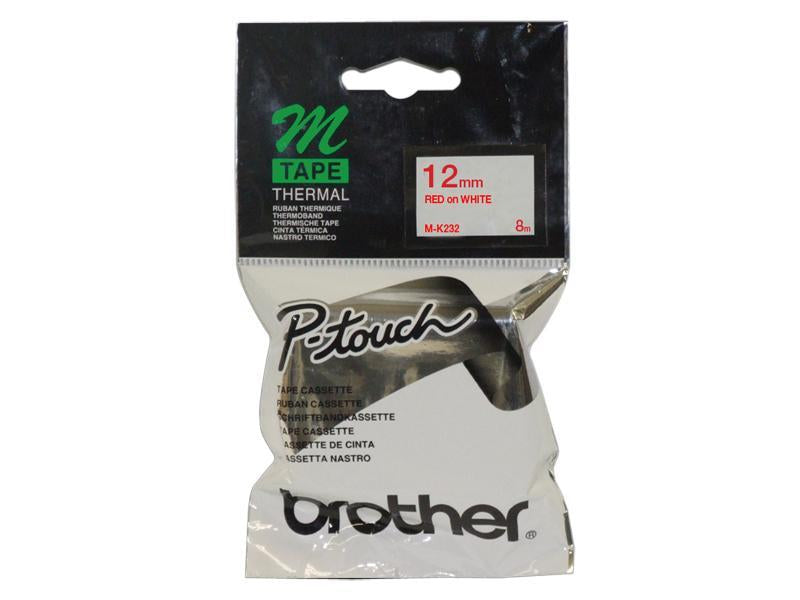 Brother MK231 P-touch Tape 1/2 In X 26.2 FT Black On White