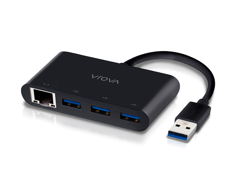ALOGIC USB 3.0 SuperSpeed 3 Port HUB and Gigabit Ethernet Adapter (Driverless / Plug & Play) - MOQ:2