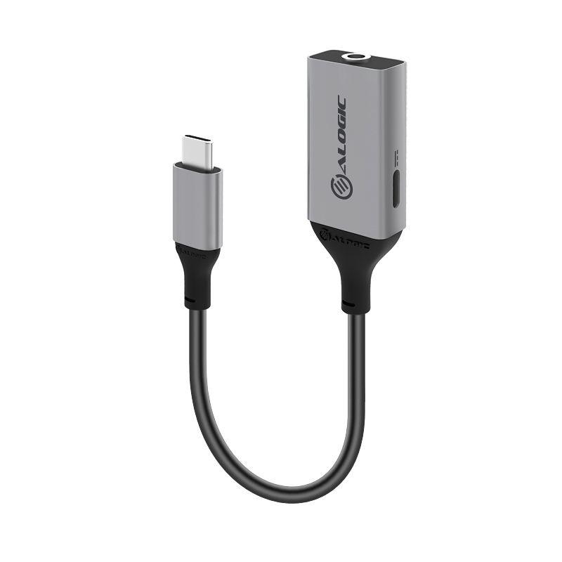 ALOGIC Ultra Combo USB-C to 3.5mm Audio & USB-C Charging Adapter â€“10cm - MOQ:2