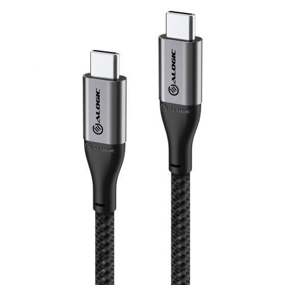 ALOGIC Super Ultra USB 2.0 USB-C to USB-C Cable - 3m) - 5A/480Mbps - Space Grey - MOQ:3